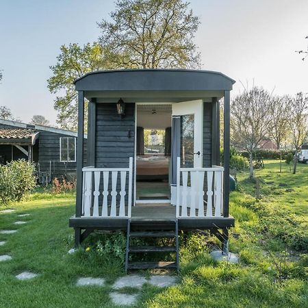Pipowagen Elsebein Groningen Westerwolde Unieke Ligging Met Eigen Tuin En Vrij Uitzicht Over Veld Naar Natuurgebied Onstwedde Zewnętrze zdjęcie