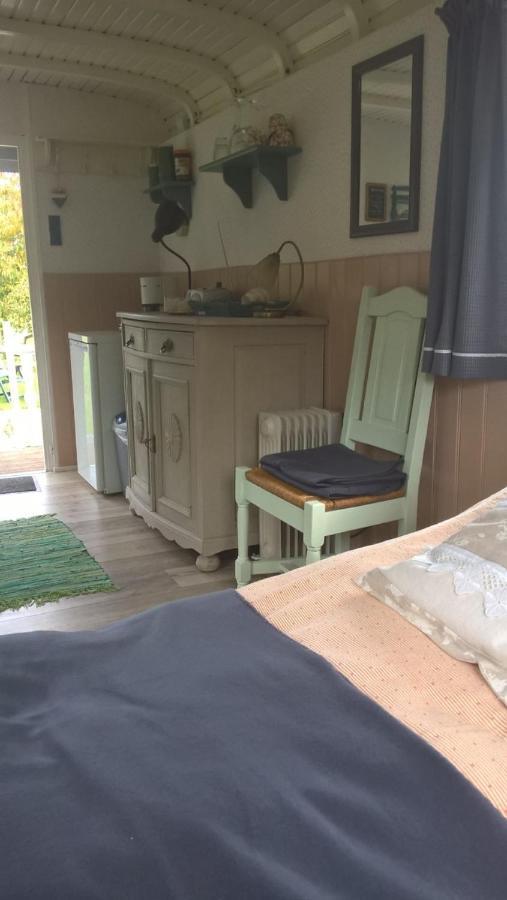 Pipowagen Elsebein Groningen Westerwolde Unieke Ligging Met Eigen Tuin En Vrij Uitzicht Over Veld Naar Natuurgebied Onstwedde Zewnętrze zdjęcie