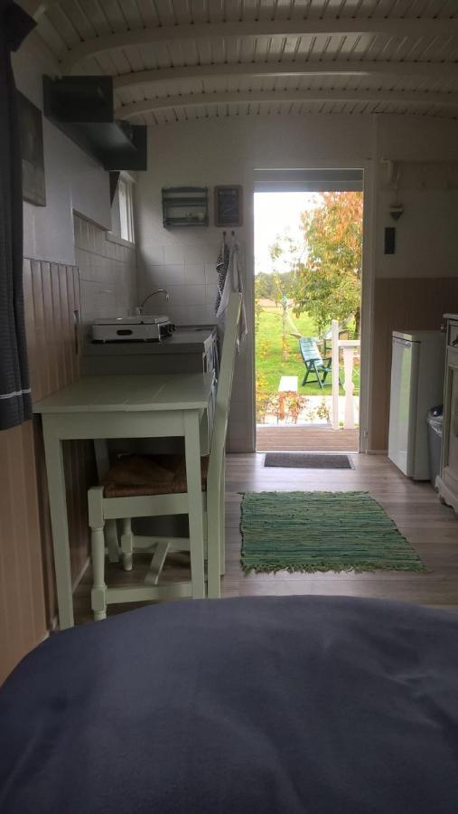 Pipowagen Elsebein Groningen Westerwolde Unieke Ligging Met Eigen Tuin En Vrij Uitzicht Over Veld Naar Natuurgebied Onstwedde Zewnętrze zdjęcie