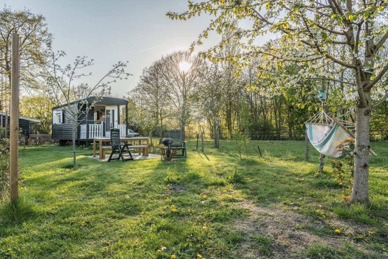 Bed and Breakfast Pipowagen Elsebein Groningen Westerwolde Unieke Ligging Met Eigen Tuin En Vrij Uitzicht Over Veld Naar Natuurgebied Onstwedde Zewnętrze zdjęcie