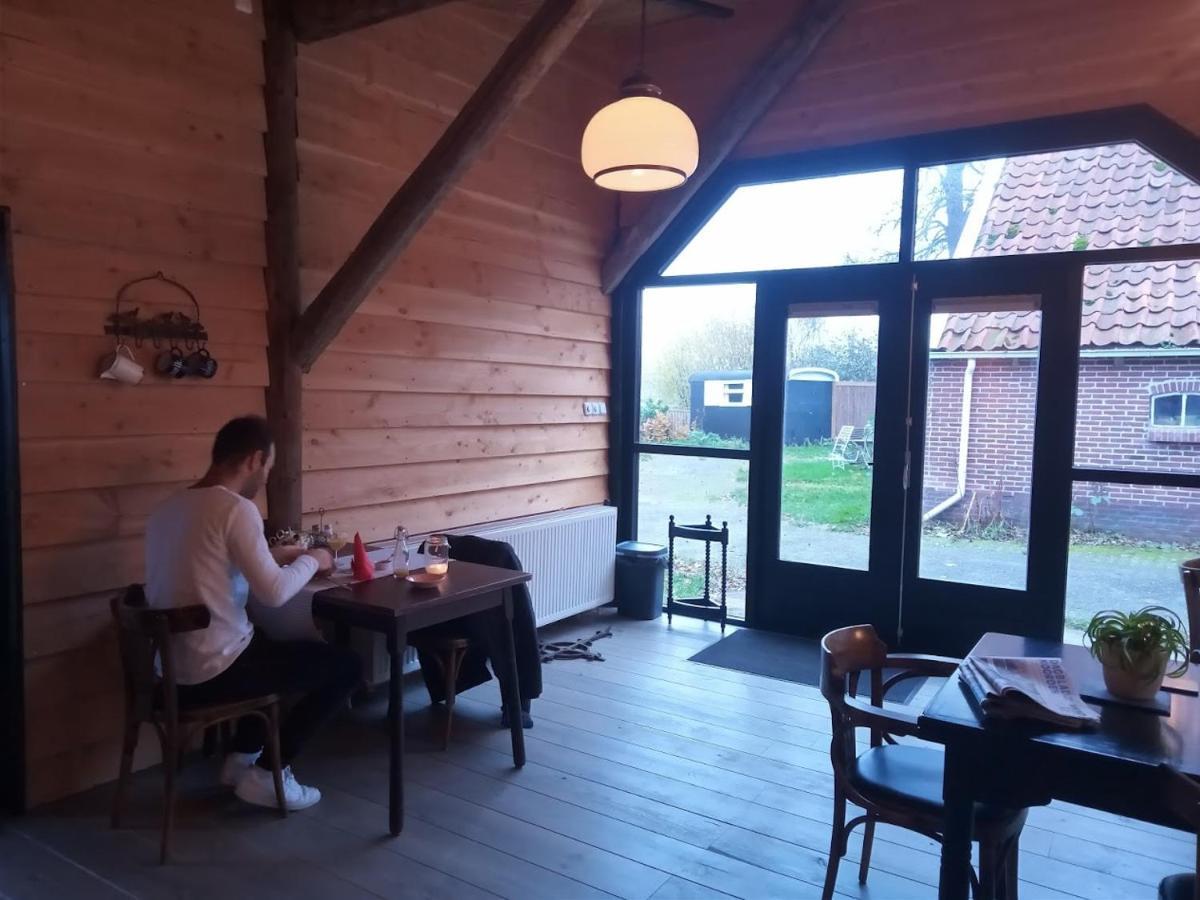 Pipowagen Elsebein Groningen Westerwolde Unieke Ligging Met Eigen Tuin En Vrij Uitzicht Over Veld Naar Natuurgebied Onstwedde Zewnętrze zdjęcie